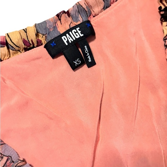 Paige Katharina Floral Smocked-Waist Midi Dress XS - Picture 5 of 7